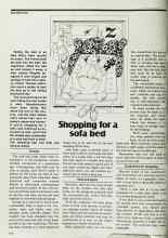 Better Homes & Gardens November 1978 Magazine Article: Shopping for a sofa bed