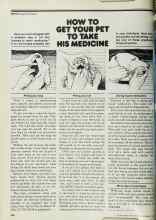 Better Homes & Gardens November 1978 Magazine Article: HOW TO GET YOUR PET TO TAKE HIS MEDICINE