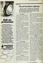 Better Homes & Gardens December 1978 Magazine Article: Wood furniture upkeep