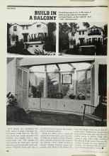 Better Homes & Gardens January 1979 Magazine Article: BUILD IN A BALCONY