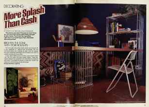 Better Homes & Gardens January 1979 Magazine Article: DECORATING: More Splash Than Cash