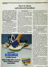 Better Homes & Gardens February 1979 Magazine Article: How to clean upholstered furniture