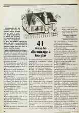 Better Homes & Gardens February 1979 Magazine Article: 41 ways to discourage a burglar