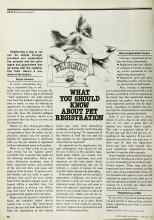 Better Homes & Gardens February 1979 Magazine Article: WHAT YOU SHOULD KNOW ABOUT PET REGISTRATION