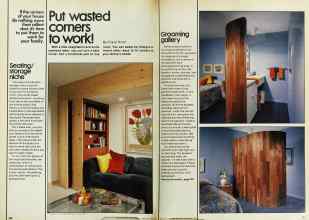 Better Homes & Gardens February 1979 Magazine Article: Put wasted corners to work!
