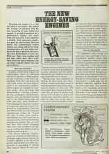 Better Homes & Gardens March 1979 Magazine Article: THE NEW ENERGY-SAVING ENGINES