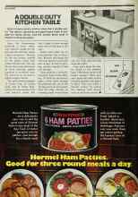 Better Homes & Gardens March 1979 Magazine Article: A DOUBLE-DUTY KITCHEN TABLE