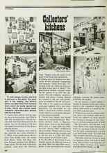 Better Homes & Gardens March 1979 Magazine Article: Collectors' kitchens