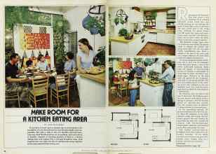 Better Homes & Gardens March 1979 Magazine Article: MAKE ROOM FOR A KITCHEN EATING AREA