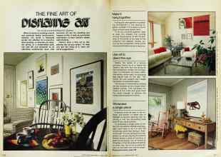 Better Homes & Gardens March 1979 Magazine Article: THE FINE ART OF DISPLAYING ART