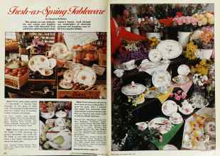 Better Homes & Gardens April 1979 Magazine Article: Fresh-as-Spring Tableware