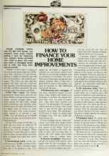 Better Homes & Gardens May 1979 Magazine Article: HOW TO FINANCE YOUR HOME IMPROVEMENTS