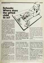 Better Homes & Gardens May 1979 Magazine Article: Schools: Where does the gifted child fit in?