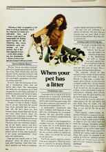 Better Homes & Gardens May 1979 Magazine Article: When your pet has a litter