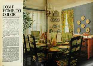 Better Homes & Gardens May 1979 Magazine Article: COME HOME TO COLOR