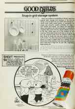 Better Homes & Gardens June 1979 Magazine Article: Snap-in grid storage system