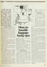 Better Homes & Gardens June 1979 Magazine Article: How to handle luggage hang-ups