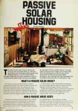 Better Homes & Gardens August 1979 Magazine Article: PASSIVE SOLAR HOUSING