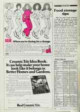 Better Homes & Gardens August 1979 Magazine Article: Food storage tips