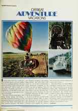 Better Homes & Gardens August 1979 Magazine Article: OFFBEAT ADVENTURE VACATIONS