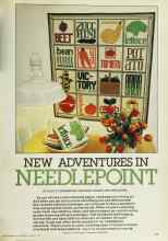 Better Homes & Gardens August 1979 Magazine Article: NEW ADVENTURES IN NEEDLEPOINT