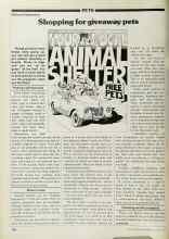 Better Homes & Gardens August 1979 Magazine Article: Shopping for giveaway pets