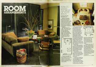 Better Homes & Gardens August 1979 Magazine Article: ROOM ARRANGEMENTS