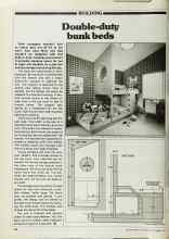 Better Homes & Gardens September 1979 Magazine Article: Double-duty bunk beds