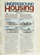Better Homes & Gardens September 1979 Magazine Article: UNDERGROUND Housing IS COMING ON STRONG