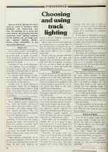Better Homes & Gardens October 1979 Magazine Article: Choosing and using track lighting