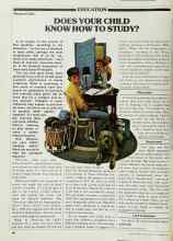 Better Homes & Gardens October 1979 Magazine Article: DOES YOUR CHILD KNOW HOW TO STUDY?