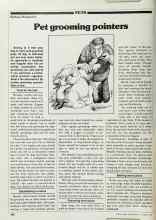 Better Homes & Gardens October 1979 Magazine Article: Pet grooming pointers