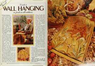 Better Homes & Gardens October 1979 Magazine Article: Create a WALL HANGING as fresh as all outdoors