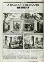 Better Homes & Gardens November 1979 Magazine Article: A BACK-OF-THE-HOUSE RETREAT