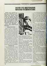 Better Homes & Gardens November 1979 Magazine Article: HOW TO REFINISH WOOD FURNITURE