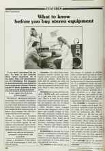 Better Homes & Gardens November 1979 Magazine Article: What to know before you buy stereo equipment