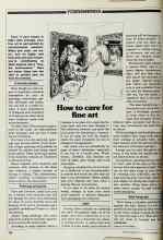 Better Homes & Gardens November 1979 Magazine Article: How to care for fine art