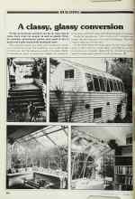 Better Homes & Gardens November 1979 Magazine Article: A classy, glassy conversion