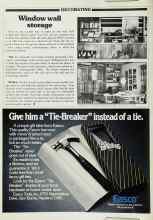 Better Homes & Gardens November 1979 Magazine Article: Window wall storage