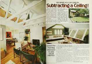Better Homes & Gardens November 1979 Magazine Article: SEE WHAT YOU CAN GAIN By Subtracting a Ceiling!