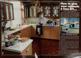 Better Homes & Gardens November 1979 Magazine Article: How to give your cabinets a face-lift...