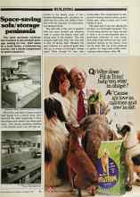 Better Homes & Gardens December 1979 Magazine Article: Space-saving sofa/storage peninsula