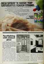 Better Homes & Gardens January 1980 Magazine Article: Spotlighting with stained glass