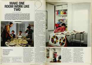 Better Homes & Gardens January 1980 Magazine Article: MAKE ONE ROOM WORK LIKE TWO