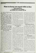 Better Homes & Gardens February 1980 Magazine Article: How to keep car repair bills in line