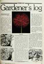 Better Homes & Gardens February 1980 Magazine Article: Gardener's log