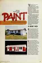 Better Homes & Gardens April 1980 Magazine Article: RESTYLE YOUR HOUSE WITH PAINT