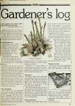 Better Homes & Gardens April 1980 Magazine Article: Gardener's log