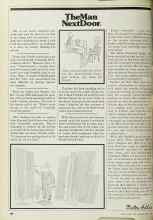 Better Homes & Gardens April 1980 Magazine Article: The Man Next Door