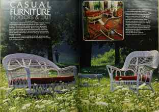 Better Homes & Gardens April 1980 Magazine Article: CASUAL FURNITURE INDOORS & OUT